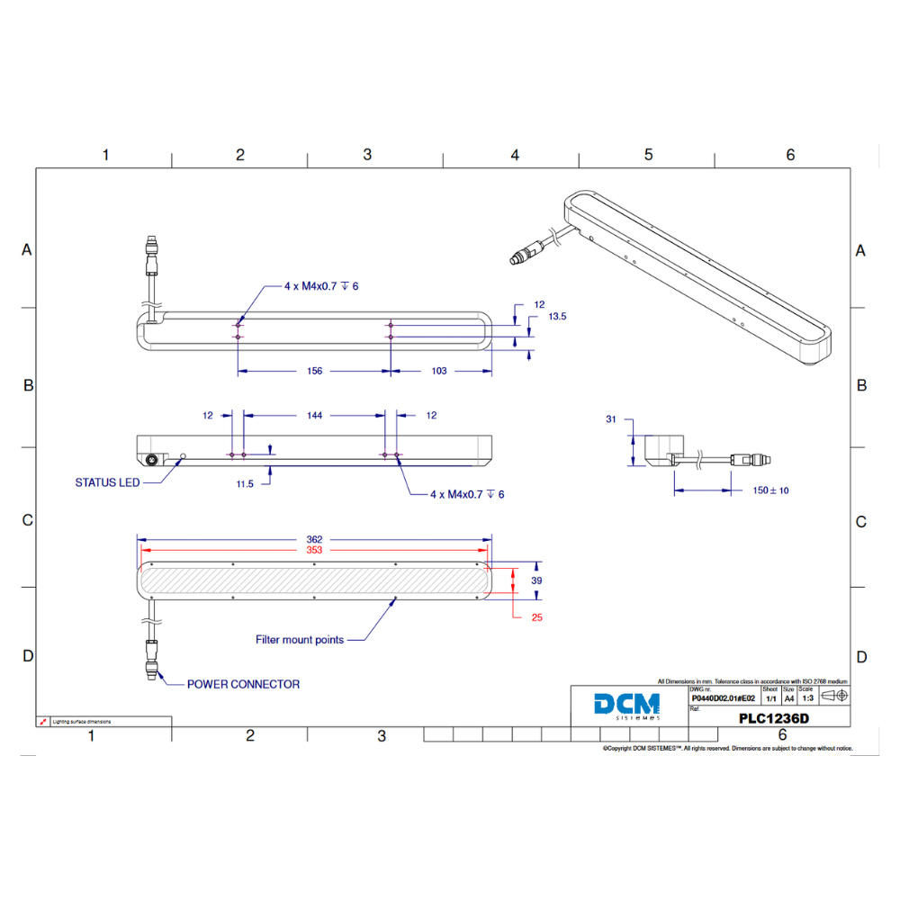 PLC1236D-850i/AW Drawing
